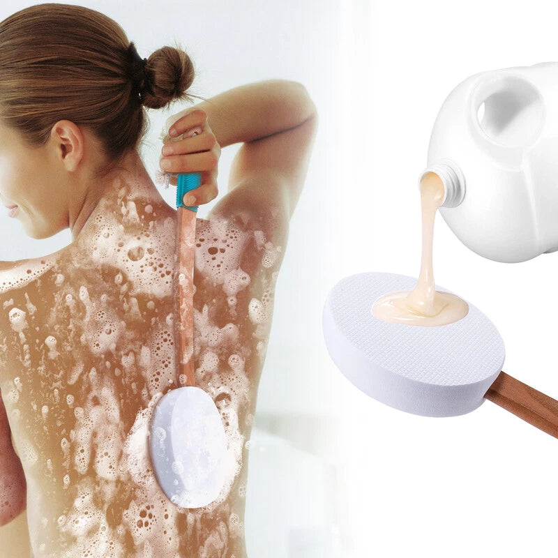 17.9" Long Handle Lotion Applicator Brush for Your Back Fits Tanning Skin Cream