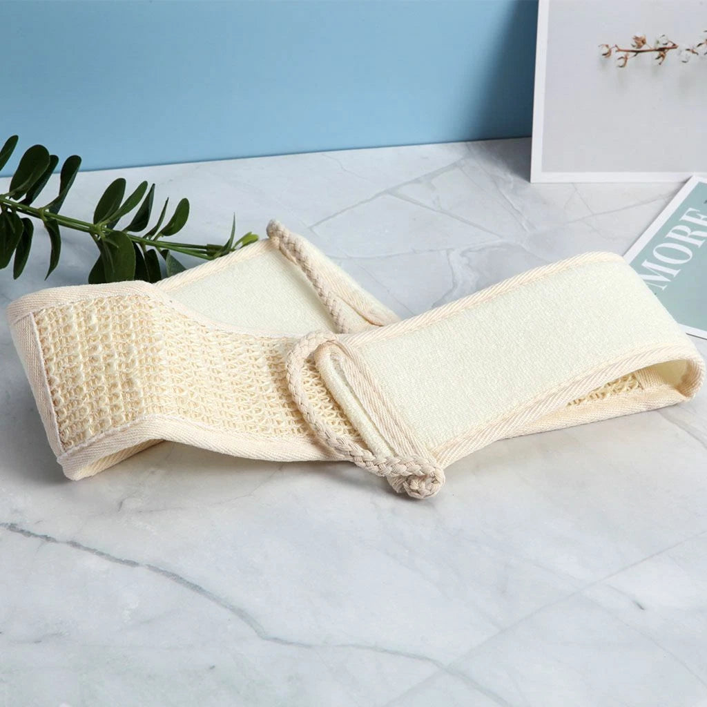 Exfoliating Bath Scrubber Shower Back Strap Loofah Spa Body Skin Brush Sponge US