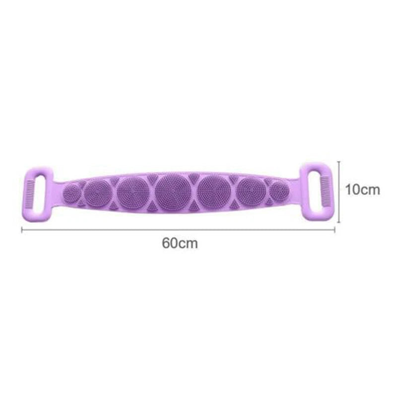Body Cleaning Double Sided Back Scrubber Bath Silicone Body Brush Back I