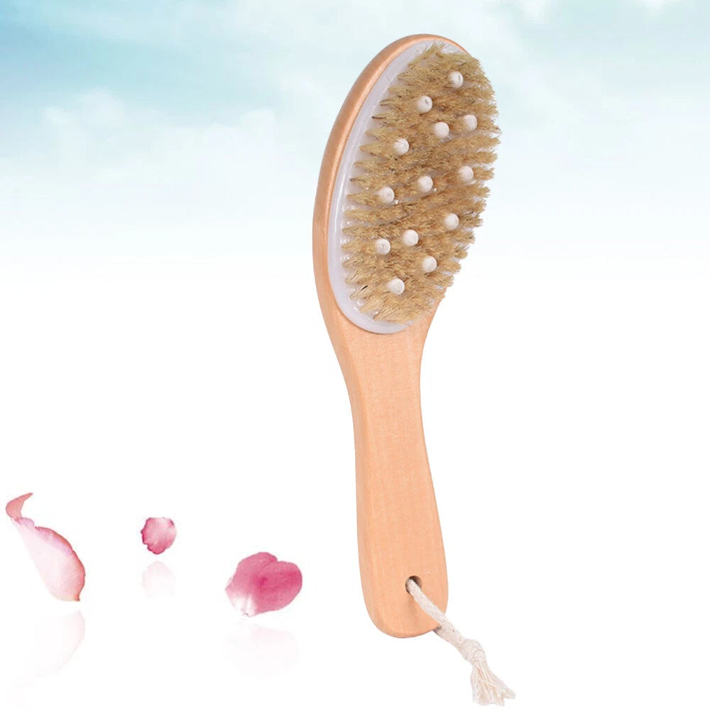 Body Brush Bath Scrubber Back for Shower Exfoliating Rough with Handles
