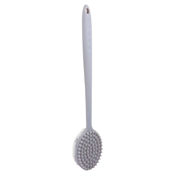1Pc Bath Brush Silicone Bath Brush Long Handle Bathing Supplies