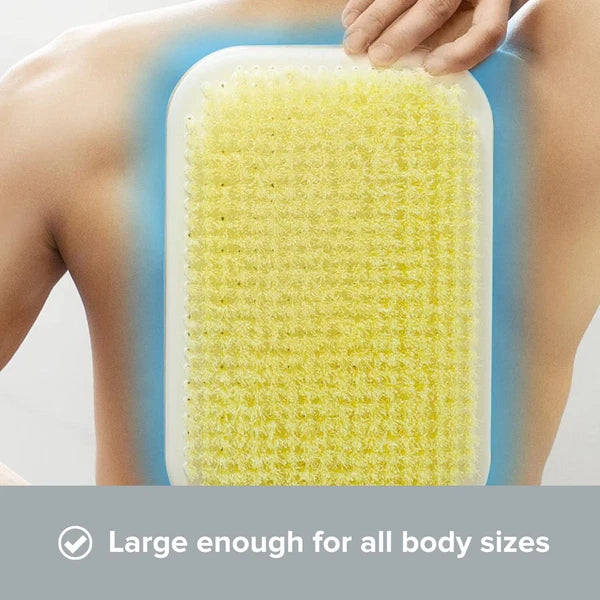 Wall Mounted Back Scrubber for Shower - Large Exfoliating Brush for Shower - ...