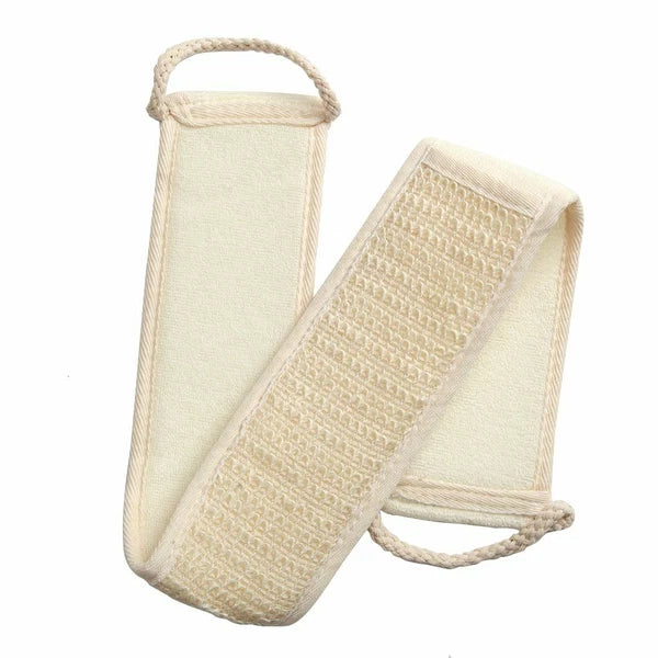 Exfoliating Bath Scrubber Shower Back Strap Loofah Spa Body Skin Brush Sponge US