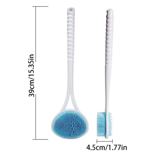 Comfortable Bath Soft Back Brush Double-sided Skin Massager  Lazy