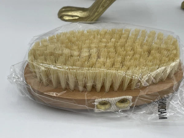Premium Natural Bristle Wooden Bath, Shower Body Dry Skin Brush Spa Scrubber