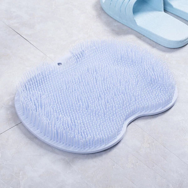 Foot Back Scrubber Exfoliating Silicone Massager Pad Cleaning Mat Bath Shower