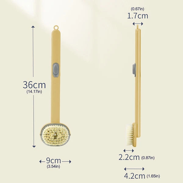 Body Back Bath Brush For Shower With Long Handle Back Washer Scrubber Suitable