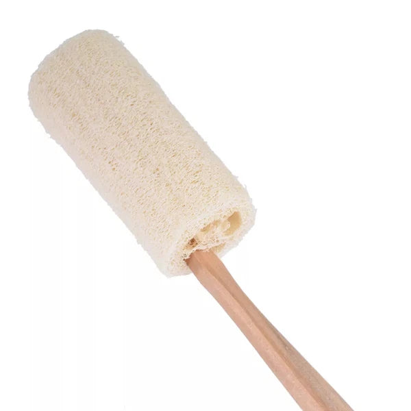 2 Natural Exfoliating Loofah Back Sponge Scrubber Brush with Long Wooden Handle
