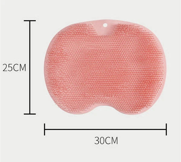Foot Back Scrubber Exfoliating Silicone Massager Pad Cleaning Mat Bath Shower