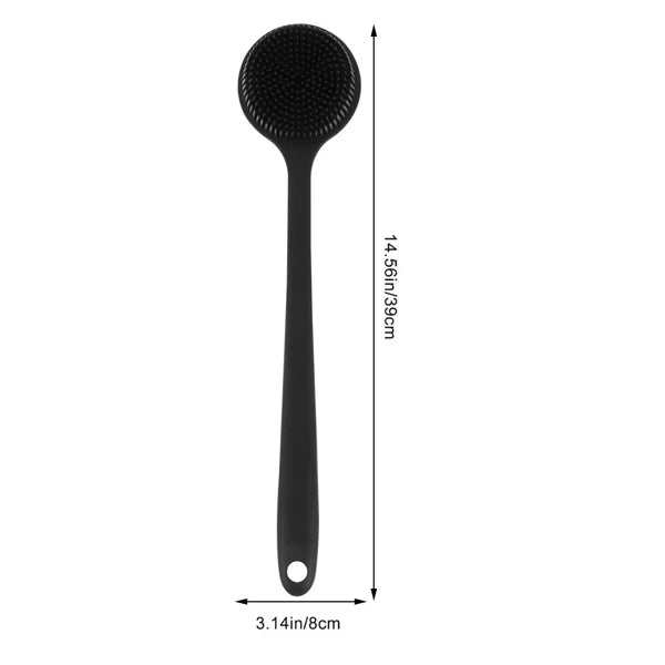 Bath Brush Silicone Body Scrubber, Elderly Back Scraper Exfoliating