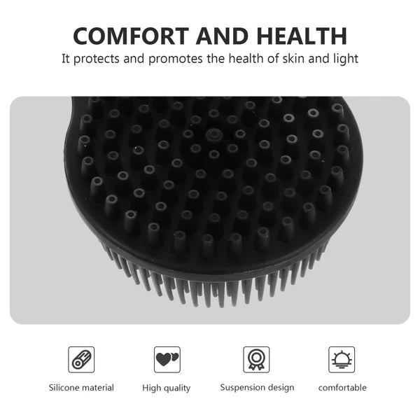 Bath Brush Silicone Body Scrubber, Elderly Back Scraper Exfoliating