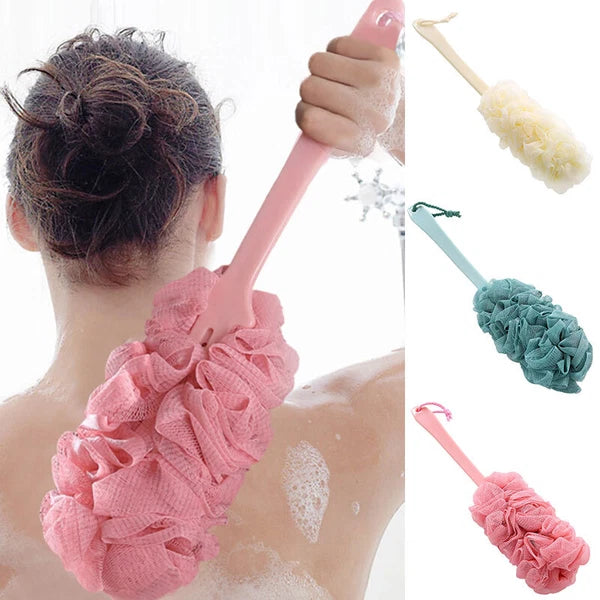 Long Handle Bath Brush Back Scrubber for Shower Loofah Sponge Body Back Brushes