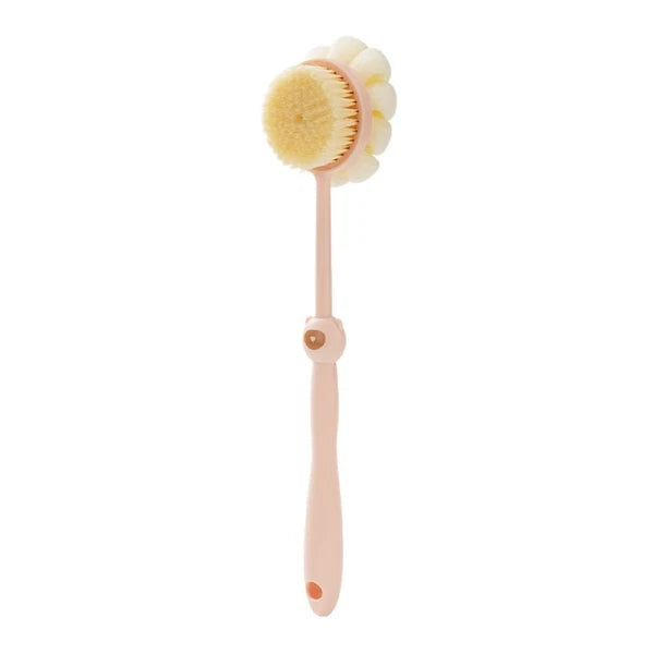 3PCS Long Handle Bath Body Brush Soft Back Shower Exfoliating Scrubber Massager