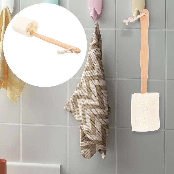Loofah Shower Brush Handheld Cleansing Skin Body Scrub Exfoliator