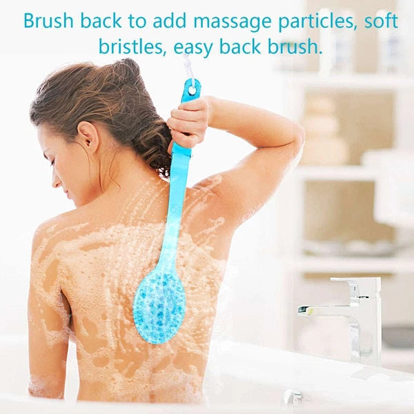 Long Handle Shower Brush - Self Back Scrubber Body Exfoliator for Bath Brushes