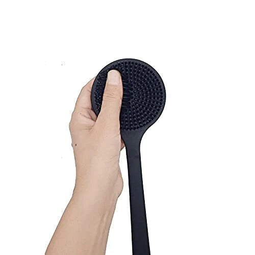 Soft Silicone Back Scrubber Shower Body Brush with Long Handle for Men Women