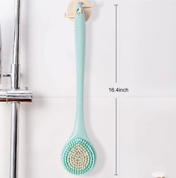 BEDELITE Back Scrubber for Shower - Long Handle Bath Brush (16.4 inches)