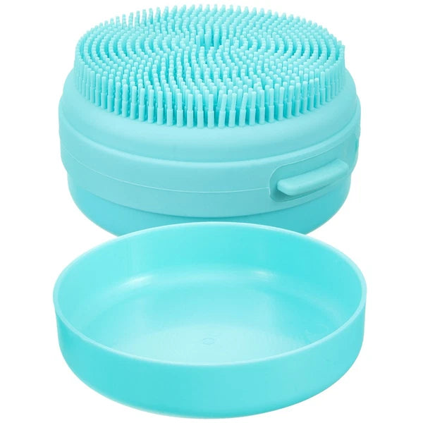 Bath Brush Bathing Silicone Loofah Body Scrubber Man Travel Exfoliating