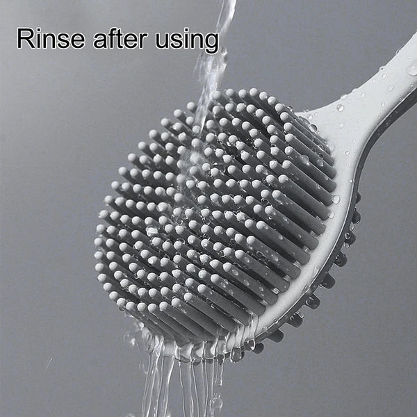 Silicone Body Brush Bath Brush Back Scrubber Long Handle Bath Shower Brush