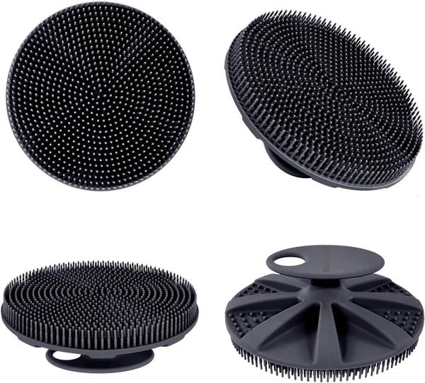 INNERNEED Food-Grade Soft Silicone Body Scrubber Shower Brush Handheld Cleansing