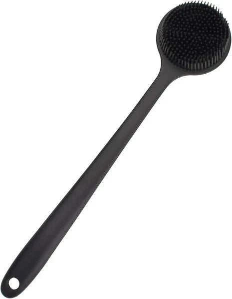 Silicone Body Scrubber Long Handle Back Scrubber for Shower Silicone Back Brush