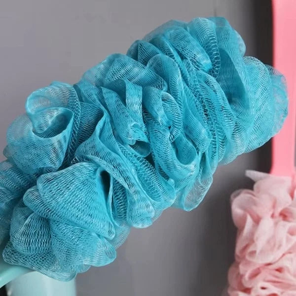 Long Handle Bath Brush Soft Mesh Sponge Back Scrubber Body Puff Shower Loofah