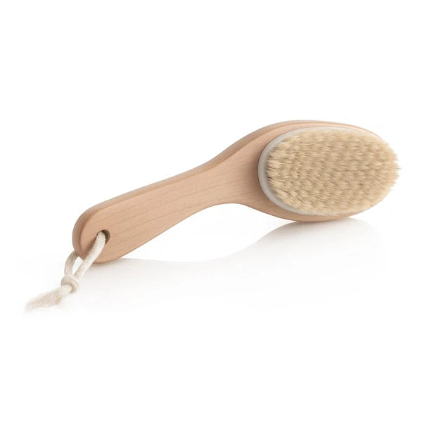 100% Natural Boar Bristle Spa Body Bath Brush Contoured Wooden Handle (SA2011x2)