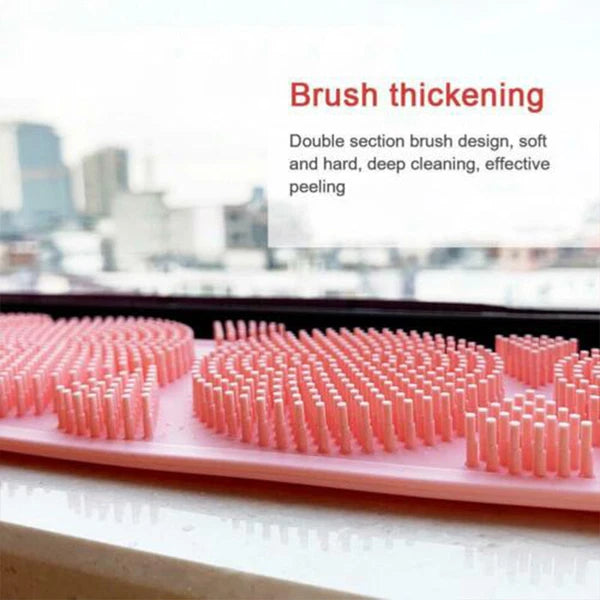 Body Cleaning Double Sided Back Scrubber Bath Silicone Body Brush Back I