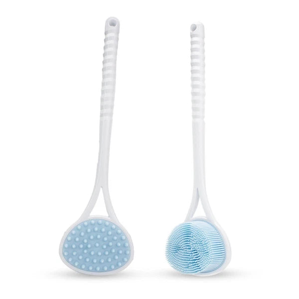 Comfortable Bath Soft Back Brush Double-sided Skin Massager  Lazy