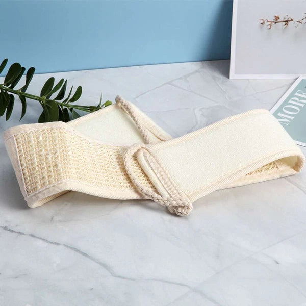 US Exfoliating Bath Scrubber Shower Back Strap Loofah Spa Body Skin Brush Sponge