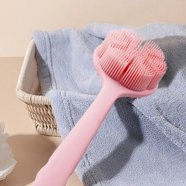Bath Brush Back Scrubber Long Handle Handled Sponge for Shower Body