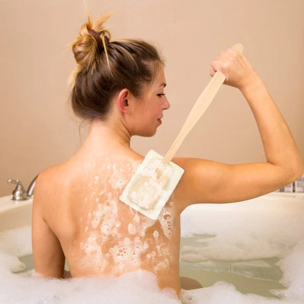 Loofah Bath Brush Miss Work Shower Scrubber Skin for Dry Brushing