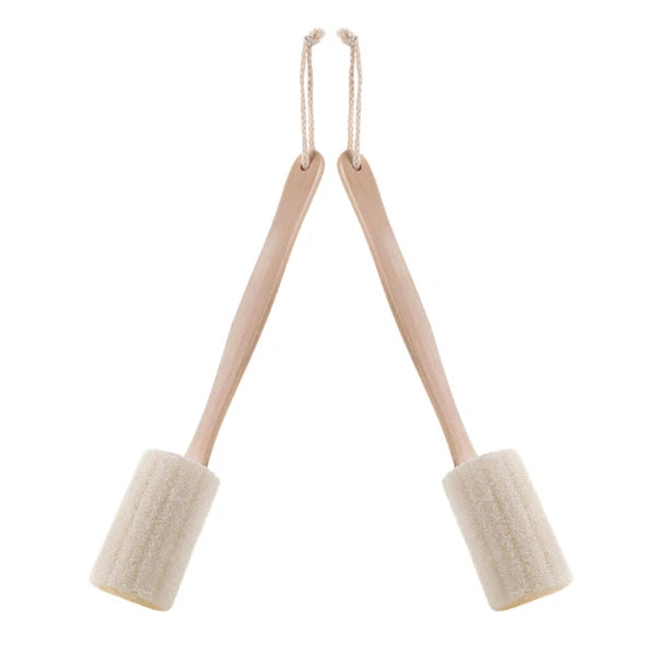 2x Long Handle Body Brush Scrub Scrunchie Back Scrubber for Spa Body Washing
