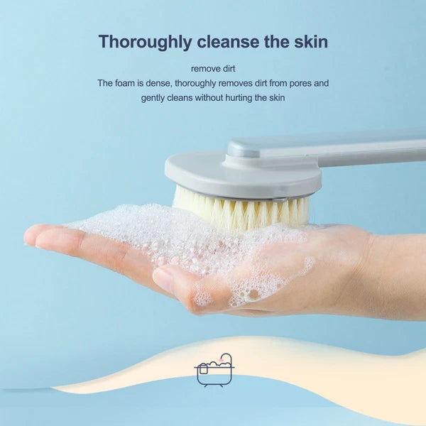 Body Back Bath Brush For Shower With Long Handle Back Washer Scrubber Suitable