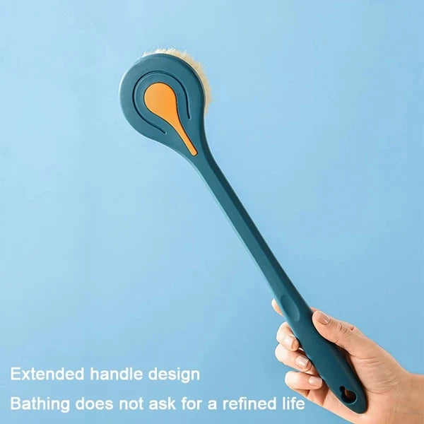 Long Handle Back Shower Brush Soft Body Exfoliating Scrubber UK Spa Bath