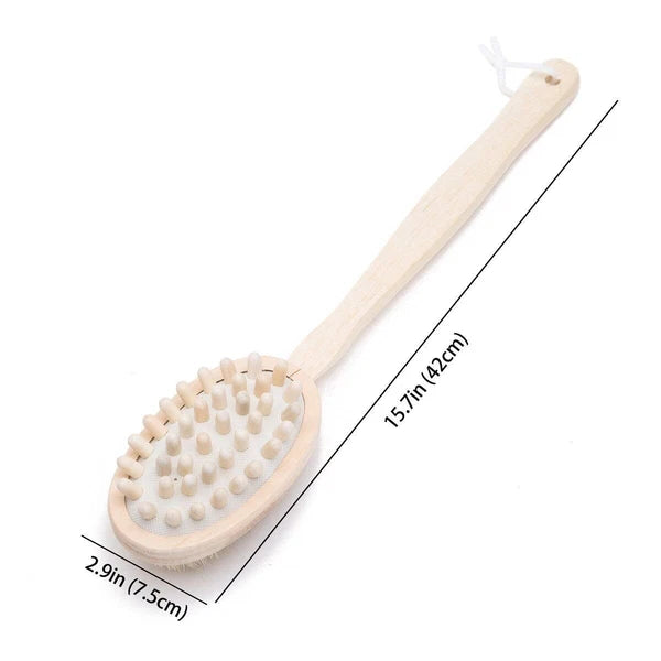 THY COLLECTIBLES Bath Brush, Back Scrubber, Aneky Soft Natural Bristles Back...