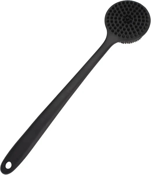 Silicone Body Scrubber Long Handle Back Scrubber for Shower Silicone Back Brush