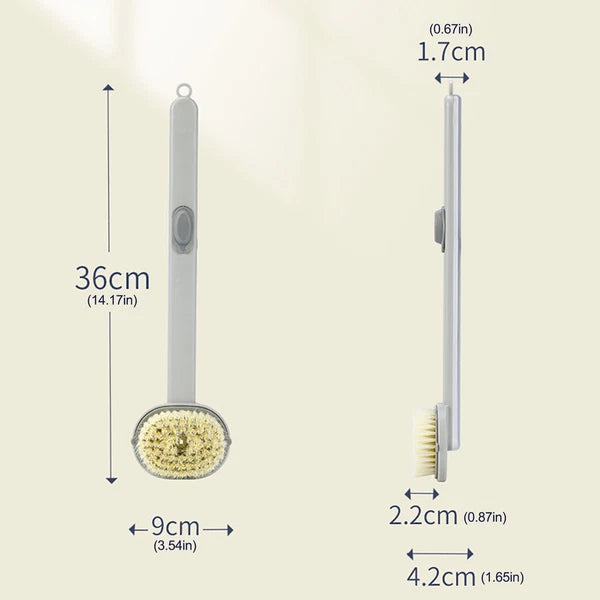 Body Back Bath Brush For Shower With Long Handle Back Washer Scrubber Suitable