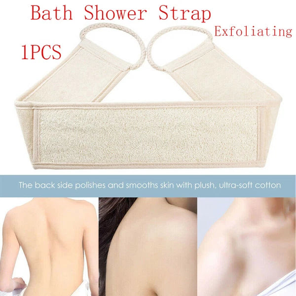 Exfoliating Loofah Loofa Back Strap  Bath Shower Body Sponge Scrubber Brush'