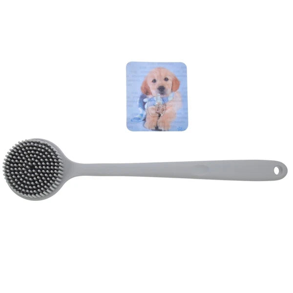 Silicone Bath Brush Back Cleaning Scrubber Man for Long Handle Shower