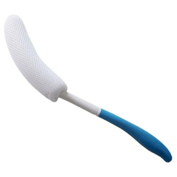 Back Shower Brush Easy-To-Reach Body Brush with Non-Slip Handle Long Curved NEW