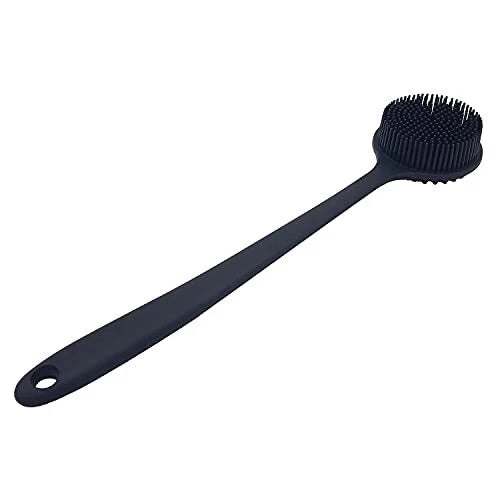 Soft Silicone Back Scrubber Shower Body Brush with Long Handle for Men Women