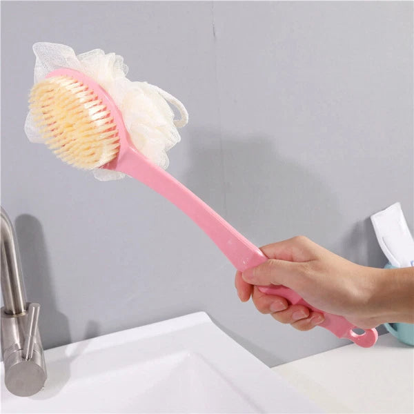 Long Handle Bath Brush Back Scrubber for Shower Loofah Sponge Body Back Brushes