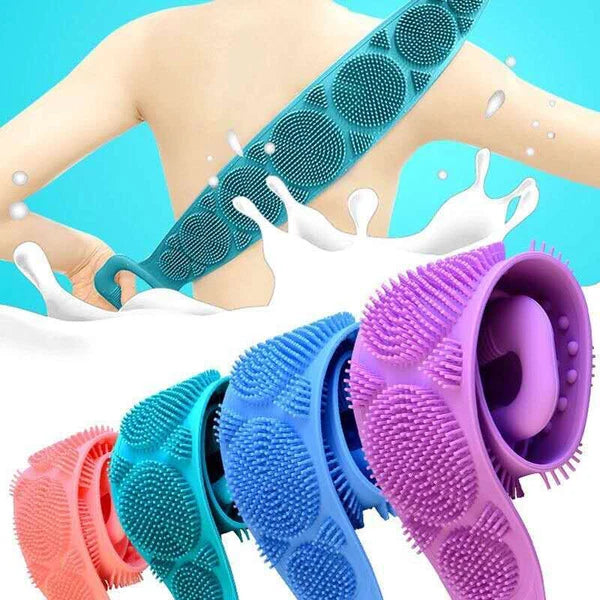 Body Cleaning Double Sided Back Scrubber Bath Silicone Body Brush Back I
