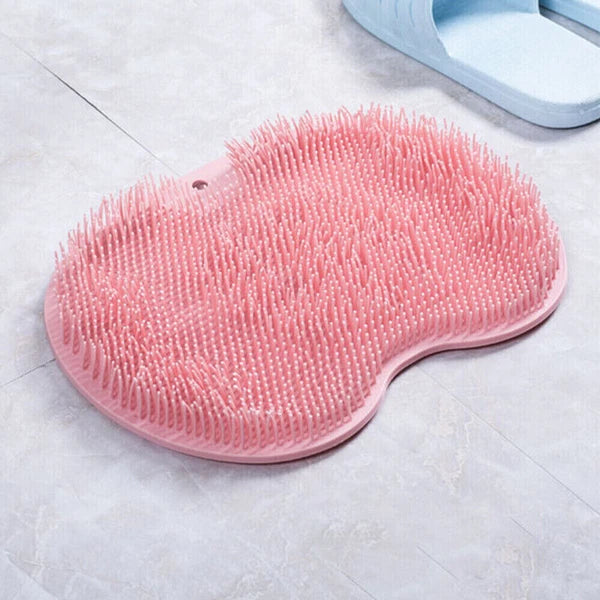 Foot Back Scrubber Exfoliating Silicone Massager Pad Cleaning Mat Bath Shower