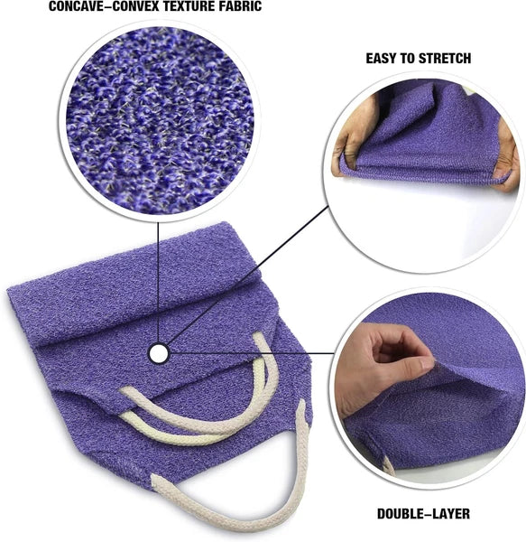 EvridWear Exfoliating Back Scrubber for Shower Bath Shower Spa Skin One Size