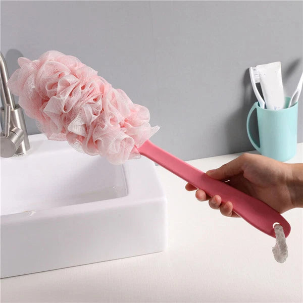 Long Handle Bath Brush Back Scrubber for Shower Loofah Sponge Body Back Brushes