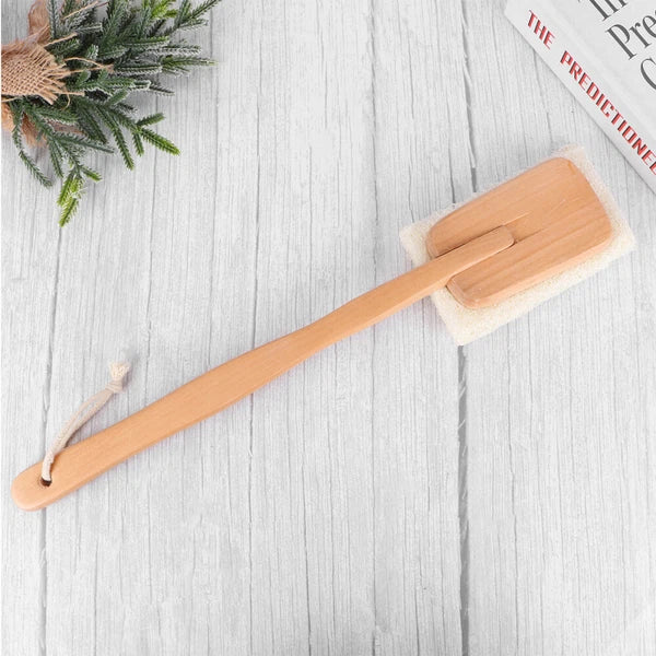 Loofer Shower Brush Exfoliating Body Natural Loofah Skin Cleansing