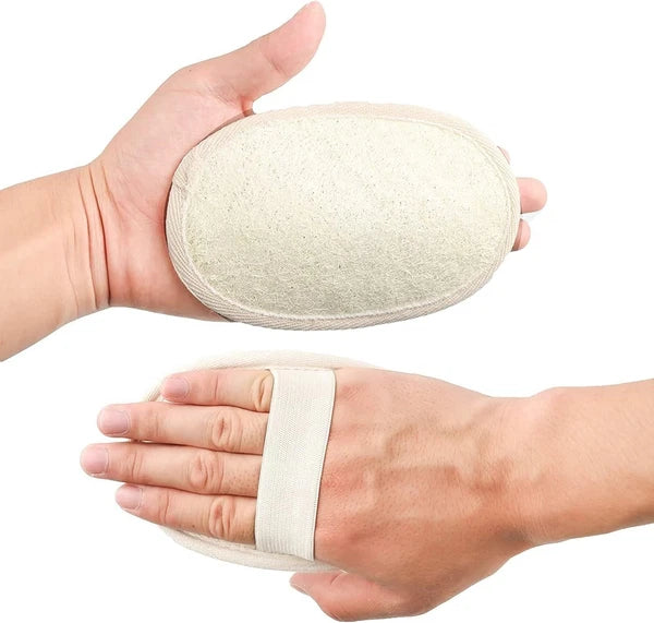 10 Pack Exfoliating Loofah Sponge Pads Natural Body Scrubbers for Shower and Bat