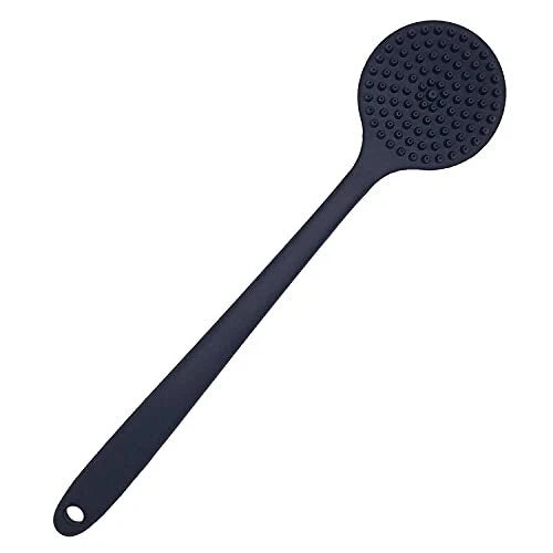 Soft Silicone Back Scrubber Shower Body Brush with Long Handle for Men Women